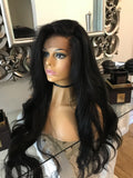 Cinderella black 360 lace front wig